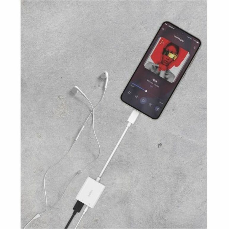 Belkin RockStar 3.5mm Audio + USB-C Charge Adapter - NPA004btWH