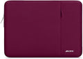 MOSISO Laptop Case 12.3 inch, 11.6-12.3 inch Laptop Sleeve Compatible with MacBook Air 11.6, Acer HP Dell Lenovo Samsung, Surface Pro, Polyester Vertical Computer Sleeve Bag with Pocket, Wine Red