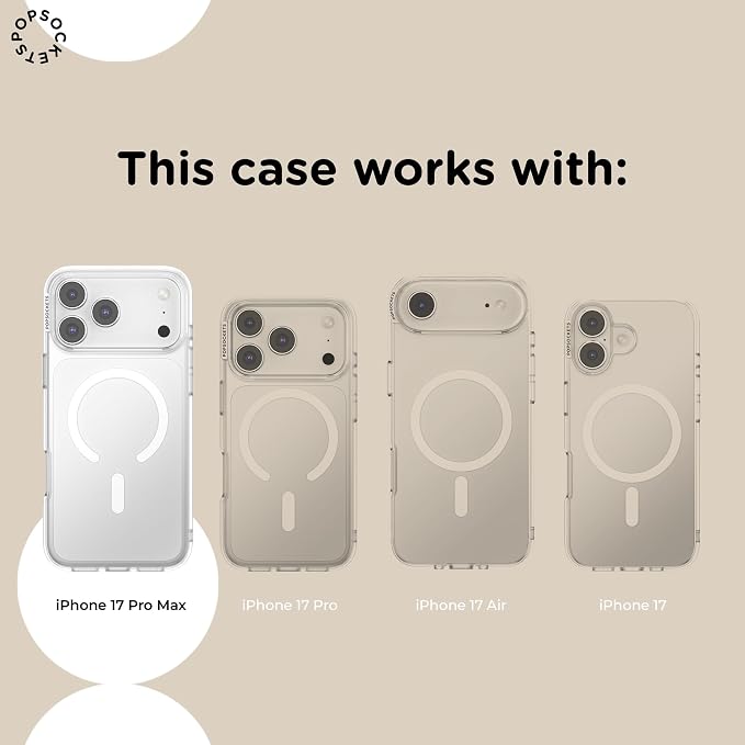 PopSockets iPhone 17 Pro Max Phone Case with MagSafe, Wireless Charging Compatible, Disney - Boho Wildflowers Blue