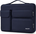 MOSISO 360 Protective Laptop Case 13 inch, Laptop Sleeve Compatible with MacBook Air 13 inch M4 M3 M2 M1 2025-2018 / Pro 13 M2 M1 2025-2016, Side Open Bag with 2 Raised&1 Flapover Pockets, Navy Blue