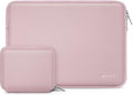 MOSISO Laptop Case 16 inch, 15-15.6 inch Laptop Sleeve Bag Compatible with MacBook Pro 16 inch, HP, Acer, Dell, Lenovo, ASUS Notebook, Neoprene Computer Sleeve Bag with Small Case, Baby Pink