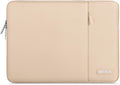 MOSISO Laptop Case 13 inch, 13 inch Laptop Sleeve Compatible with MacBook Air M4 M3 M2 M1 2025-2018 / Pro M2 M1 2025-2016, Polyester Vertical Computer Sleeve Bag with Pocket, Apricot