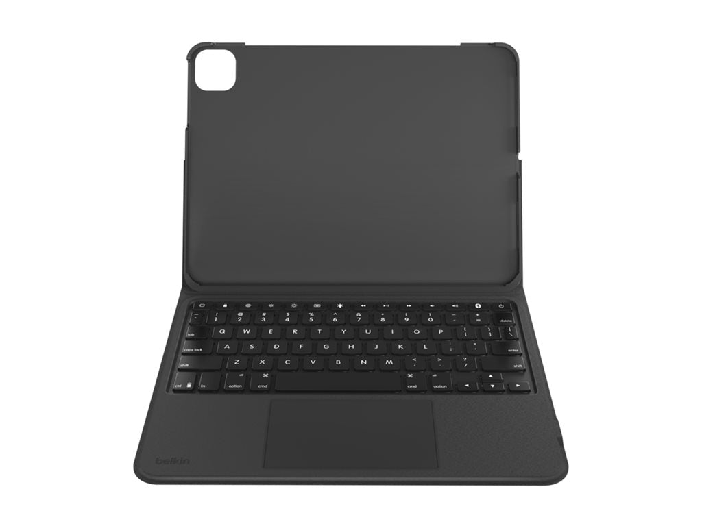Belkin Connect Pro - Keyboard and folio case (protective case) - with magnetic stand - with trackpad - backlit - wireless - Bluetooth BBZ001TT-V1