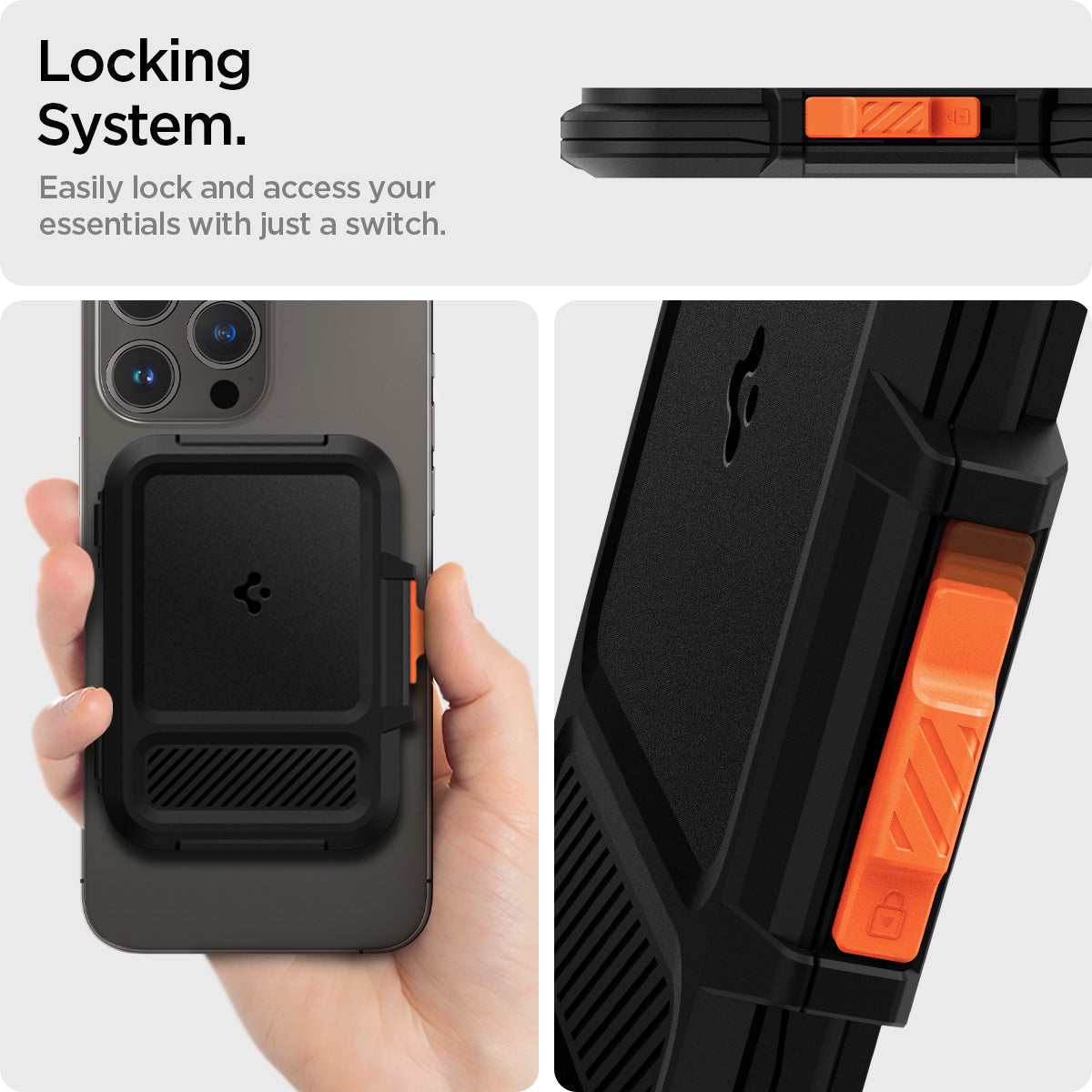 Spigen MagSafe Card Holder – Lock Fit (MagFit)